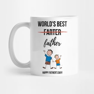 World's Best (Farter) Father. Happy Father's Day! Mug